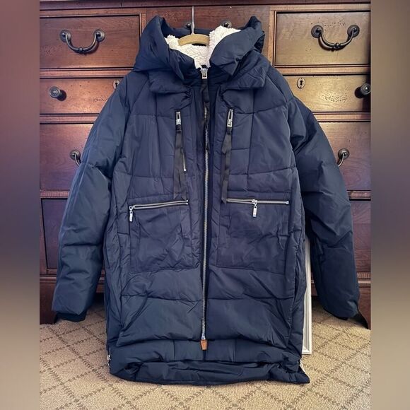 Orolay Upper East Side Mom’s Jacket Navy M - Picture 1 of 9